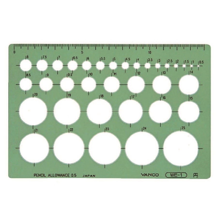 (未使用･未開封品)　バンコ テンプレート WE-300 kmdlckf テンプレート 円定規 80mm 120mm バンコ WE-300 20096 : ふどた