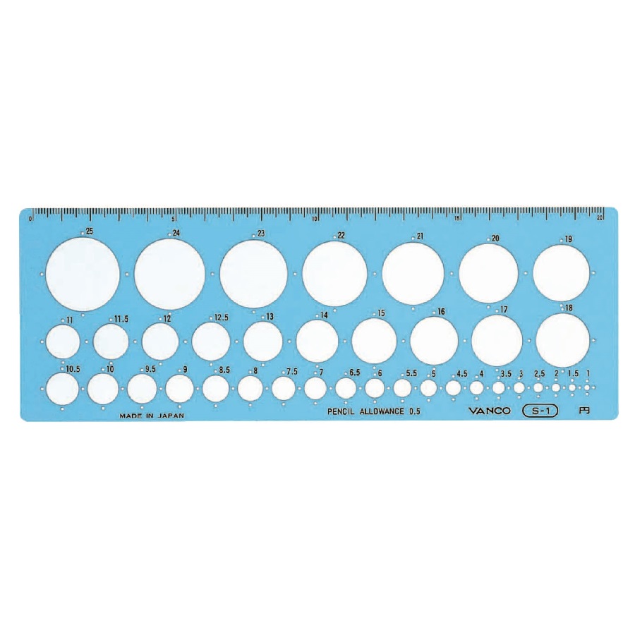 郵送買取 新品5台以上送料無料キャンペーン中！！  テンプレート S−1（円テンプレート定規） | バンコ商品 その他